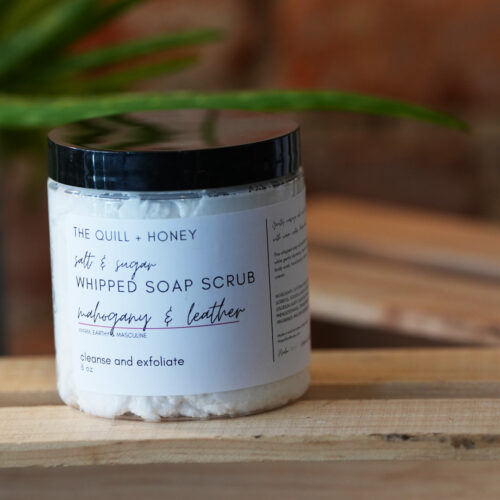 Sugar Scrub 3 oz - Mahogany Leather